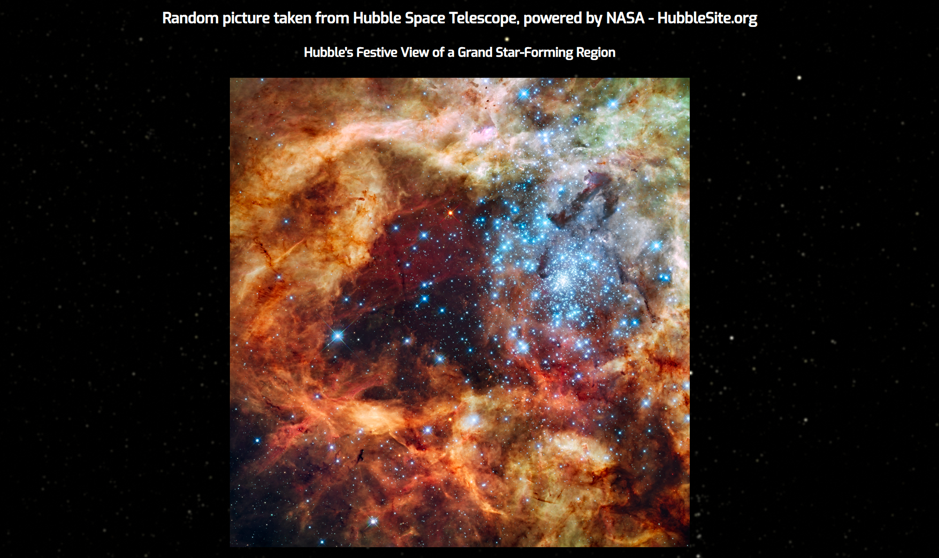 Image taken by Hubble telescope